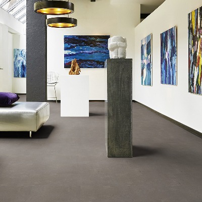 Tarkett LVT 친환경 마루 바닥재 (300x600 mm) Dura Dark - 시멘트, 콘크리트 패턴